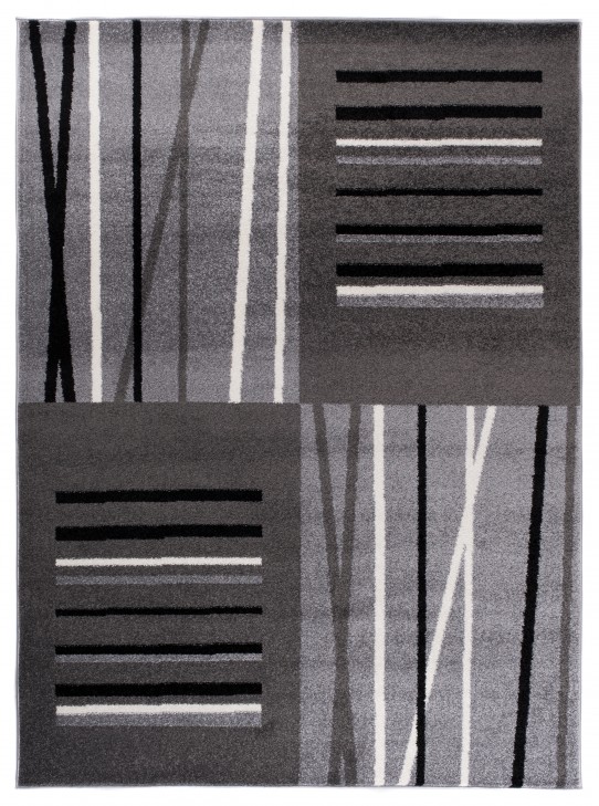 Dywan nowoczesny h107c jawa o0x czarny