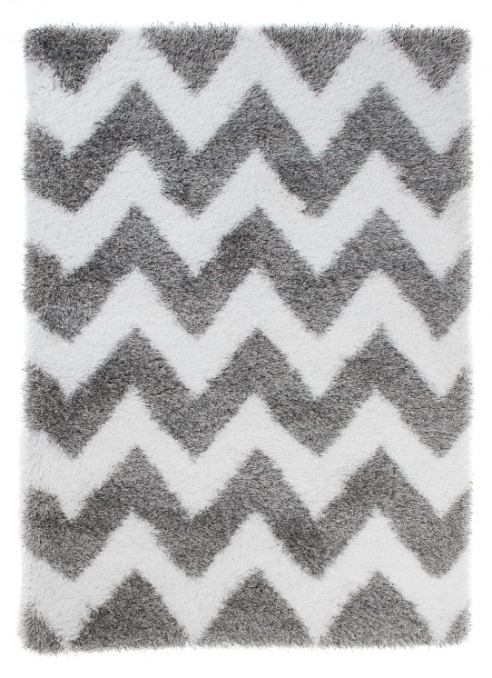 Dywan shaggy OPTIMAL 5446A / L.GREY 42 biały