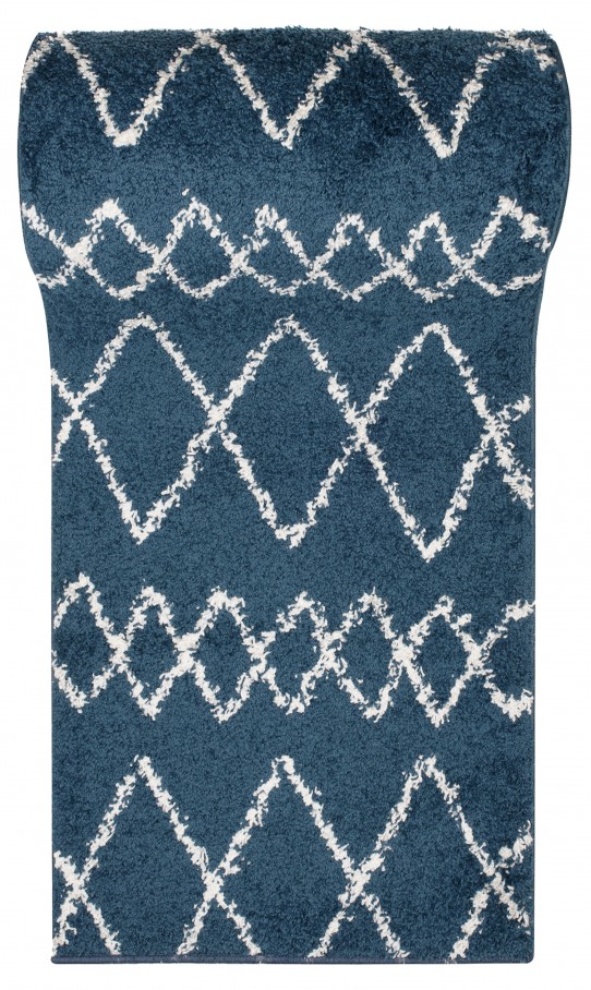 Chodnik nowoczesny 6131B / OPAK DELHI CHODNIK SFJ niebieski