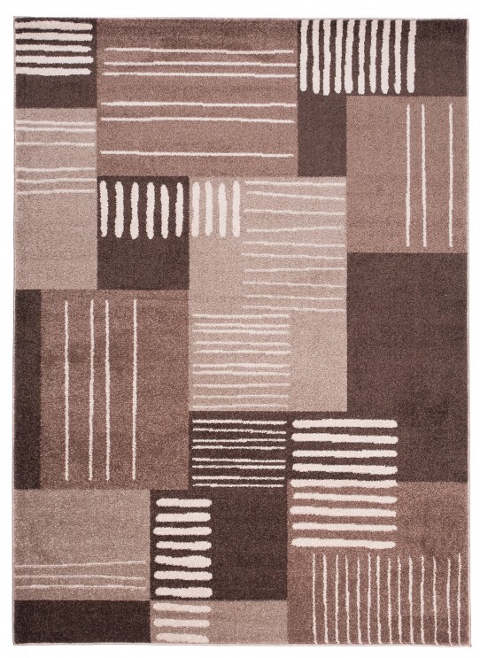 Dywan nowoczesny h092a jawa bqy brązowy