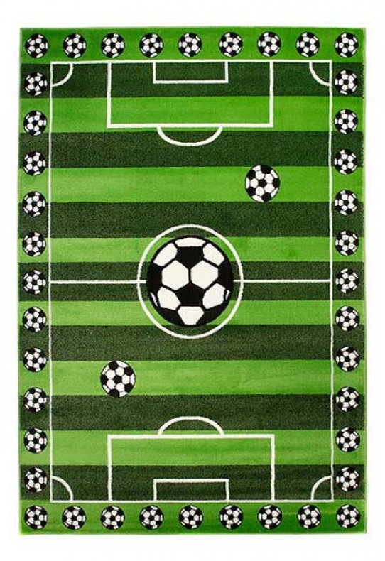 Dywan dziecięcy KINDER C787A BOISKO DO GRY W PIŁKĘ NOŻNĄ zielony
