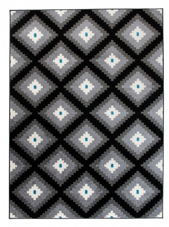 Dywan nowoczesny l885b maroko o0x czarny