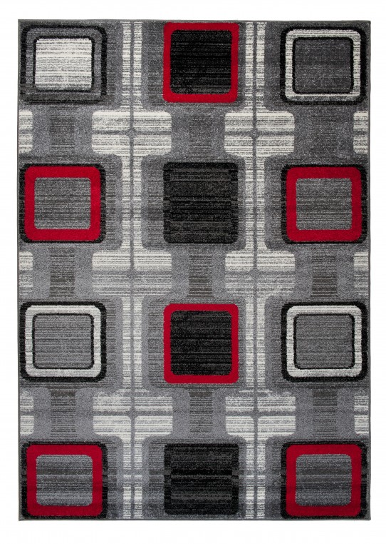 Dywan nowoczesny j383b jawa o0x szary