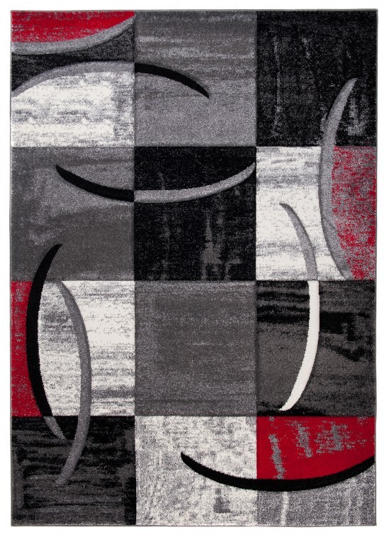 Dywan nowoczesny sumatra j393c szary