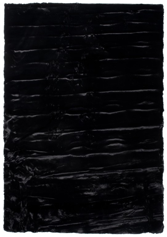 Dywan pluszowy dywan rabbit pluszowy czarny