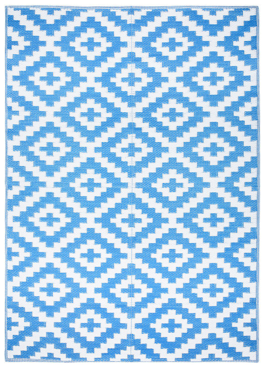 Dywan zewnętrzny T7122 IBIZA tarasowy niebieski